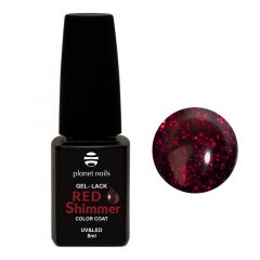 Гель-лак Planet Nails, "Red Shimmer" - 834, 8мл
