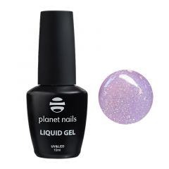 Гель Planet Nails - LIQUID GEL Lilac Glitter, моделирующий гель, 10 мл