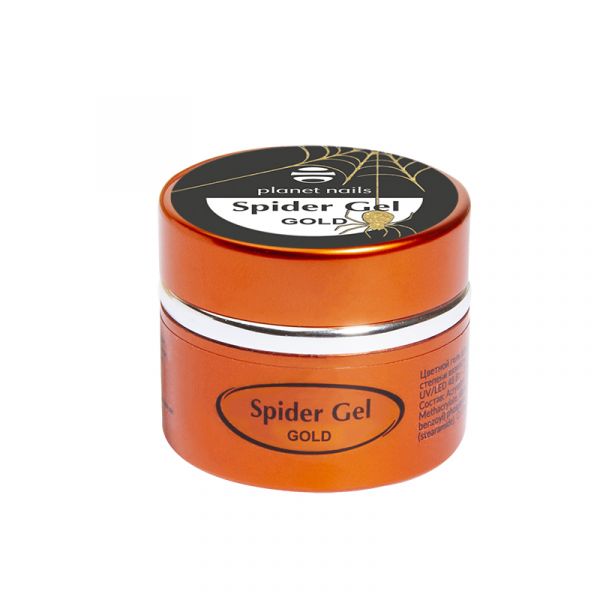 Гель-паутинка Planet Nails Spider Gel золото 5г